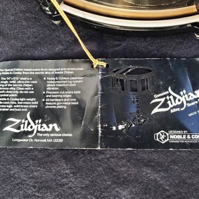 NOBLE & COOLEY ZILDJIAN CAST ALLOY SNARE DRUM 4,75"X14" image 14