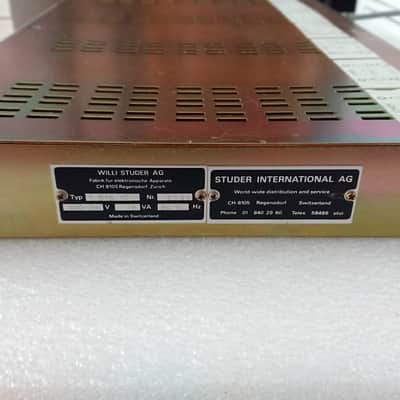 Studer Stereo Balancing unit 6 ch in/out 1.918.101 - Serial 2168 image 5