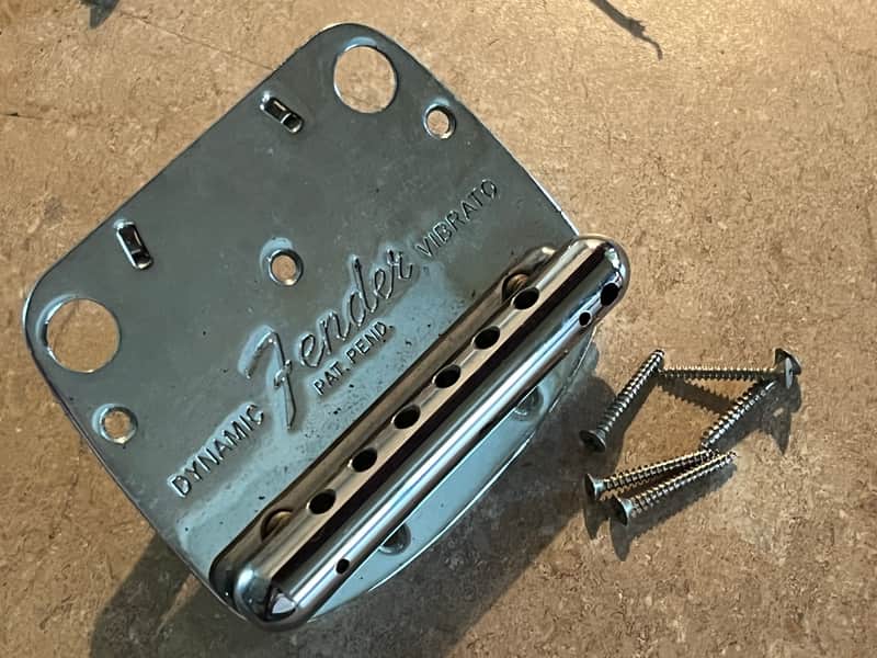 1964 1965 1966 Fender Mustang guitar tremolo bridge image 1