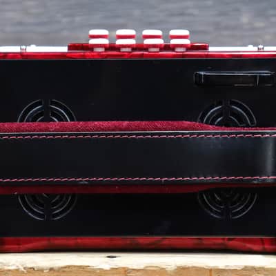 Dino Baffetti Art. 84 - 8 Series Bass 19-Key A/D Red Diatonic Accordion w/Case image 8