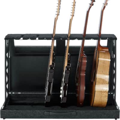 Gator Folding Guitar Case Stand, Holds 6 Acoustic, Electric or Bass image 1