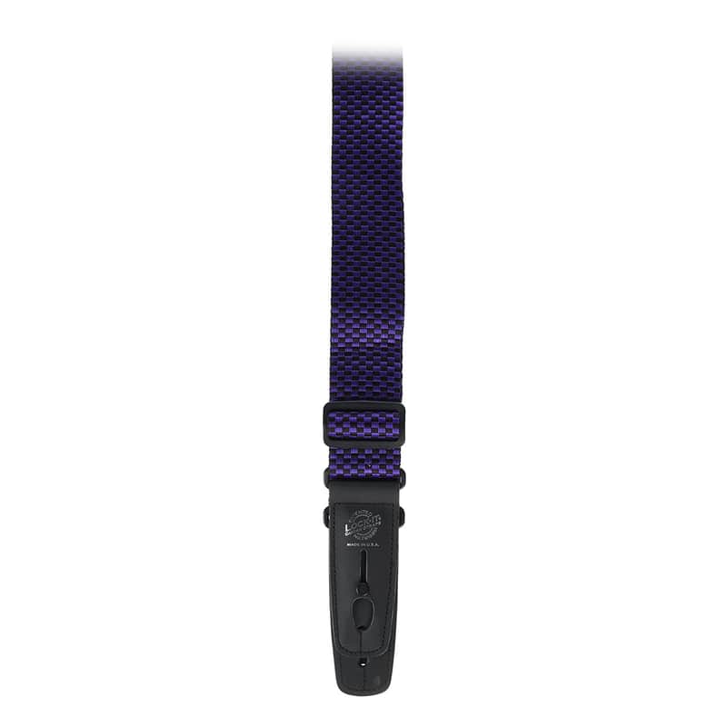 Lock-It Lock-It 2"  Silver Checker Nylon Strap w/Black Ends image 1