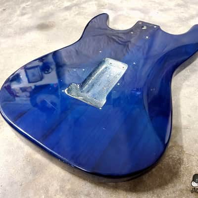 Guitar Fetish Paulownia ULTRA Lightweight Stratocaster Guitar Body (2000s, Sapphire Trans) image 13