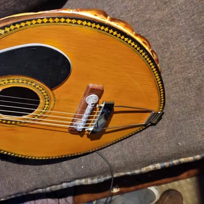 South Pacific Tortoise Shell 6 String Vintage Antique Guitar Made In1944 image 5