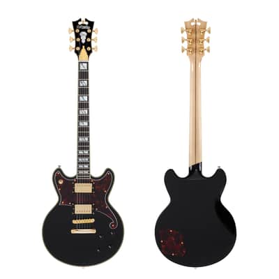 D'Angelico Deluxe Brighton - Solid Black (DADBRISBK2GS) image 2