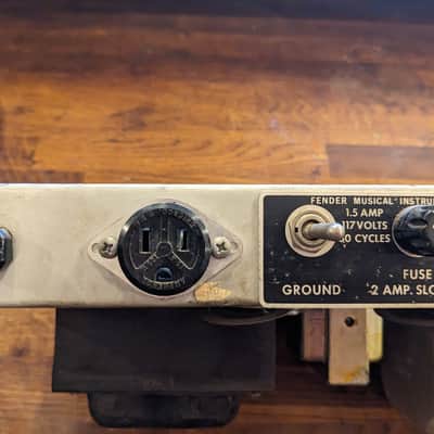 Fender Bassman 2-Channel 50-Watt Guitar Amp Head 1970 - 1971 - Silverface image 8