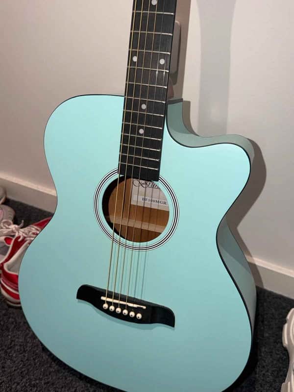 Brunswick BF100MGR Grand Auditorium Cutaway Acoustic Guitar - Mint Green image 1