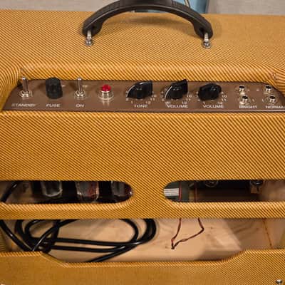 Handmade 5E3 Clone (not a kit) Tweed Deluxe 5E3 Clone 2021 - Lacquered Tweed image 4