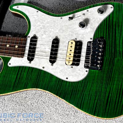 Suhr Dealer Select Limited Run Standard Mahogany HSS FMT-Trans Green w/Pearl PG image 2