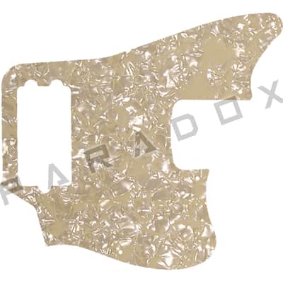 Custom Pickguard For 2021 - 2024 Made in China Squier Affinity Series Jaguar Bass H - Cream Pearl/Cream/Black/Cream .090"