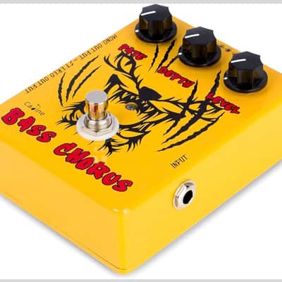 Caline Caline CP 83 Yellow Bass Chorus Effects Pedal Analog Circuit Mono-Stereo 2024 - YELLOW image 5