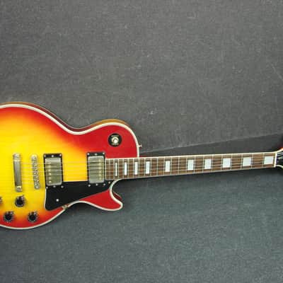 Vintage 1970s Penco "Lawsuit Era" Les Paul Custom Electric Guitar W/Case image 11