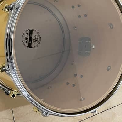 Yamaha Maple custom gold lugs 14x12 tom Blonde natural image 10