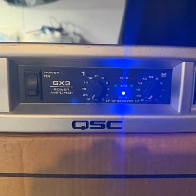 QSC GX3 2-Channel 425W Rack Mountable Power Amplifier Silver image 3