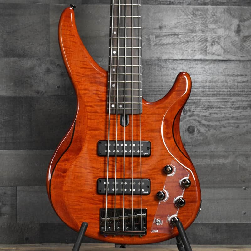 Yamaha TRBX605FM 5-String Bass Guitar - Caramel Brown image 1