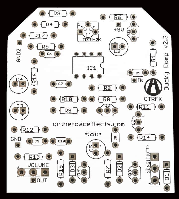 Ducky Comp PCB - Build your own vintage DynaComp Compressor! image 1