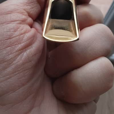 Rare Berg Larsen Scoop Bill 100/2 facing (offset) Gold 24K tenor saxophone mouthpiece. image 9