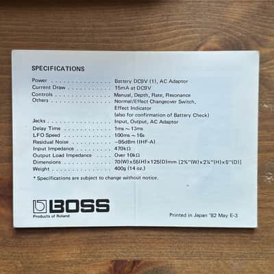 Sulky indie-kid Time Machine - Boss BF-2 Flanger (Japan) Boxed Bild 9