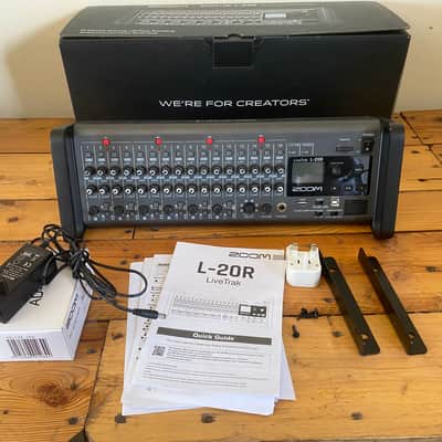 Zoom LiveTrak L-20R Rackmount Digital Mixer / Recorder 2010s - Grey / Blue image 8