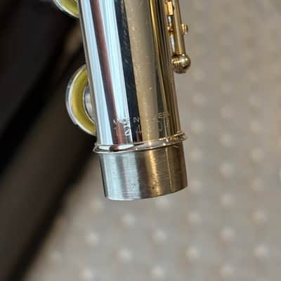 Yamaha Allegro Model YFL-372 Flute Silver Head Split E Low B image 12