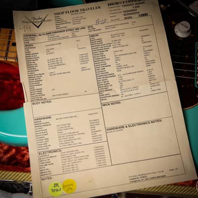 2024 Fender Custom Shop 62' Flamethrower Stratocaster Journeyman Relic image 4