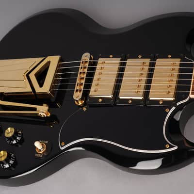 Gibson SGS3 - Limited Edition - 2015 - Sideways Vibrola - Ebony Black w/OHSC image 15