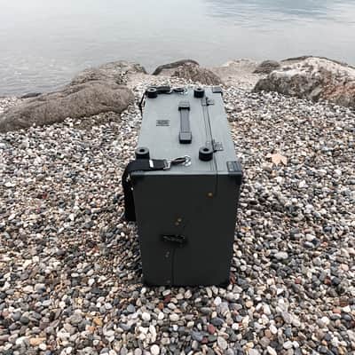 9U Eurorack Case Powered (or not), 84 o 104 hp, patched resealable modular synthesizer image 8