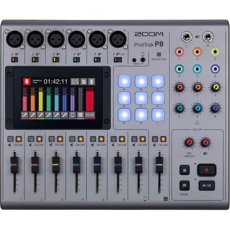 Zoom PodTrak P8 Podcast Recorder image 1