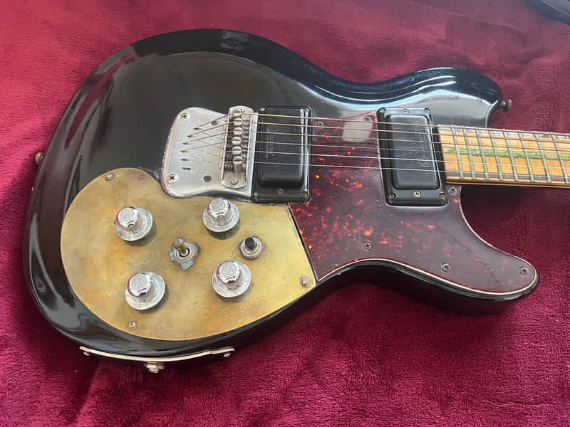 Mosrite Brass Rail 1976 - Black image 1