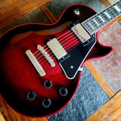 Epiphone Les Paul Custom Widow w/RoadRunner hsc - red burst image 2