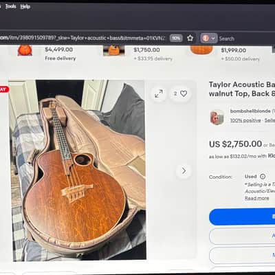 Taylor AB-2 2002 Imbuia (Brazilian Walnut) top, back and sides image 16