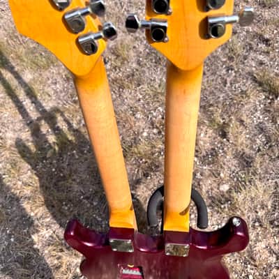 Stratocaster Style Double-Neck Guitar Light Pro Relic Please Read image 6