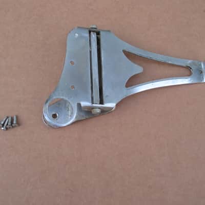 1960s Silvertone Hollow Guitar Tremolo Tailpiece Bridge Teisco Kingston Kay image 6