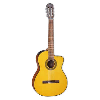 Takamine GC1CE NAT G Series Classical Nylon String Cutaway Acoustic/Electric Guitar Natural Gloss