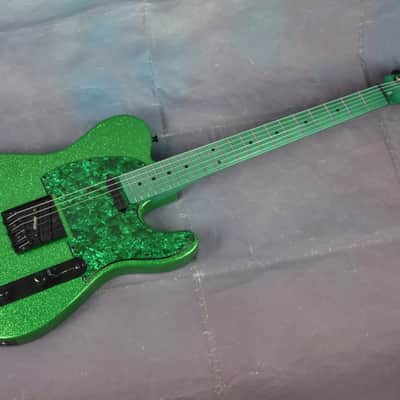 Video! Telecaster HH Metallic Green Sparkle Flake 4-Way Coil Split image 9