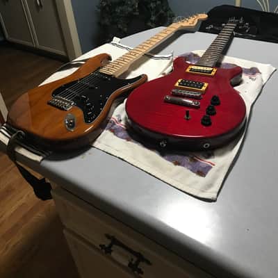 Hamer SATFW-DCB The Archtop Double Cutaway Dark Cherry image 3