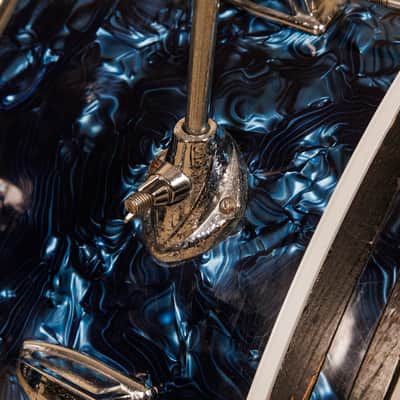 1960s MIJ Blue Diamond Pearl Drum Set 14x20 8x12 14x14 and 5x14 image 18