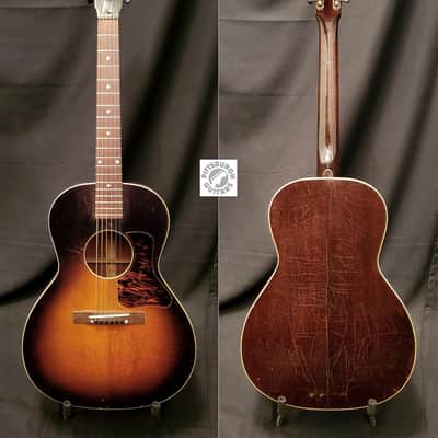 1943 Gibson L-00 Parlor Acoustic in Sunburst; Comes with After-Market Hard Case and Pro-Setup! image 2