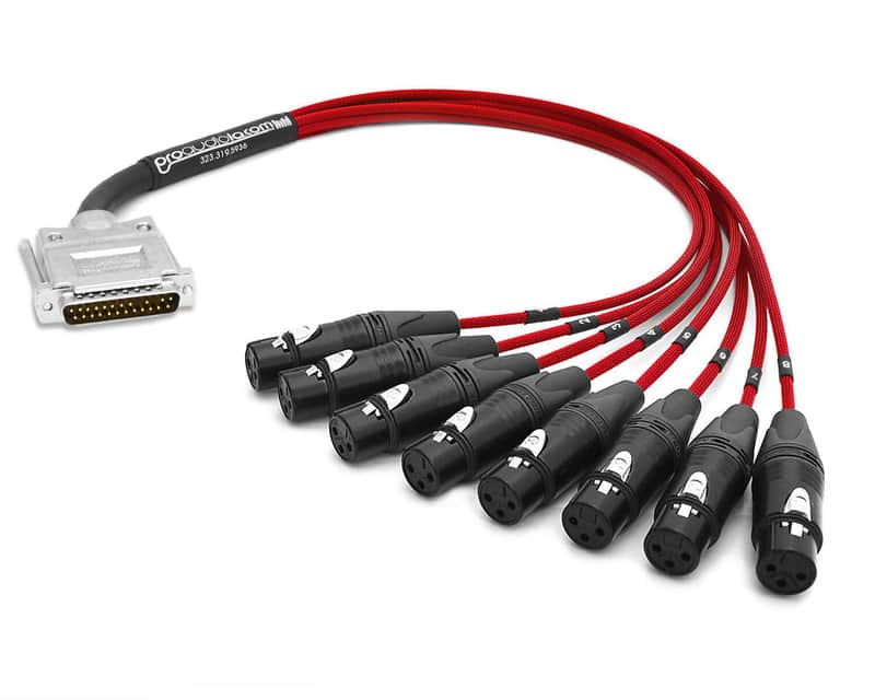 Apogee DA16x Premium Mogami 3162 Digital DB25 | Neutrik Gold XLR-F Red 20 ft. (Yamaha Pinout) image 1