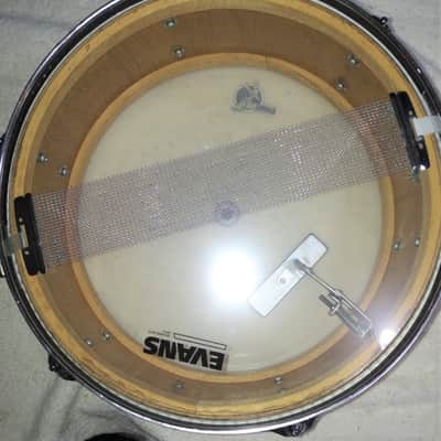 Toledo 6 lug snare 14" x 5 1/2 " 1960's Burnished Red Strata? image 11
