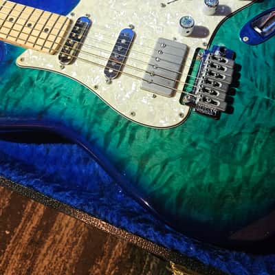 Fender licensed  all parts Custom  build guitar,  maple top, duncan pup image 2