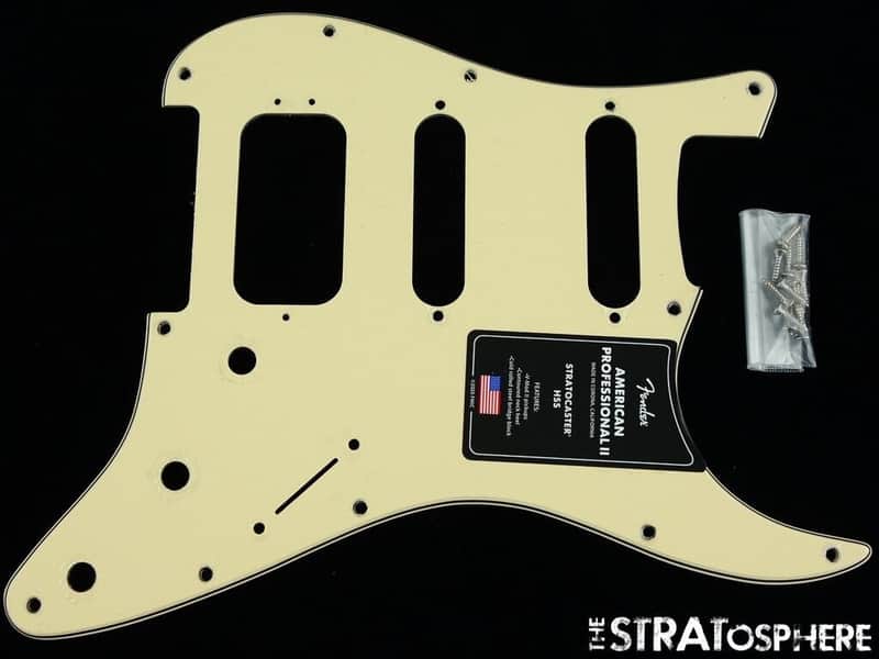 Fender American Professional II Stratocaster HSS Strat PICKGUARD Aged White USA image 1