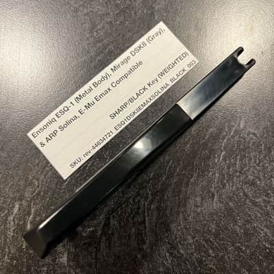 Ensoniq Replacement Weighted SHARP/BLACK Key (Ensoniq Keybeds) for Ensoniq ESQ-1 (metal) & Mirage DSK8 (gray), E-Mu Emax I Keyboard, ARP Solina (B417)