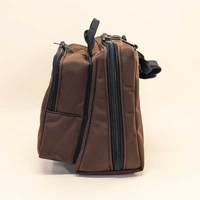 Fractal Audio FM3 Premium Gig Bag #13072 Padded Pedal Pocket, Leather Bottom, Double Padded, Brown image 3