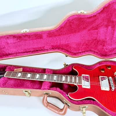Gibson Les Paul Classic Double Cutaway 2014 - Trans Red 120th anniversary model image 3