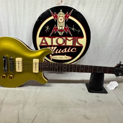 Hamer USA Studio Custom P90 Guitar with Case 1995 - Gold Top goldtop image 2