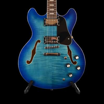 Unbranded  Double Cut Semi Hollow  2022 Ocean Blue With Hardshell Case image 1