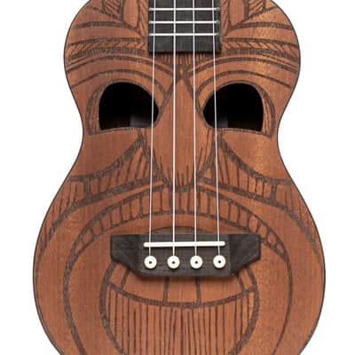 STAGG Tiki Series Concert Ukulele With Sapele Top Maio Finish With Black Nylon Gigbag image 4