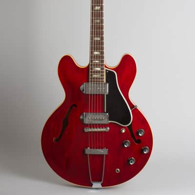 Gibson ES-330TDC Thinline Hollow Body Electric Guitar (1966), ser. #400312, original black hard shell case. image 1