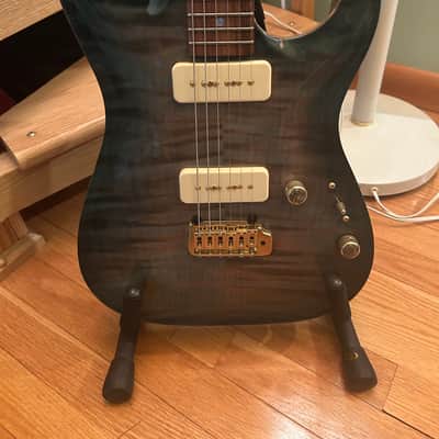 Pensa MK-1 Custom P-90 (Aqua Blue Burst) 2015 - Aqua Blue Burst image 3